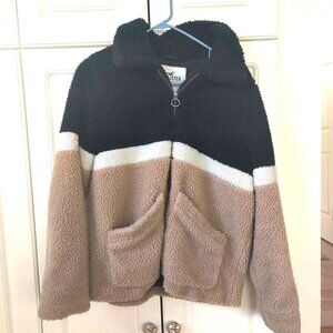 Hollister Fleece Jacket, Size Medium